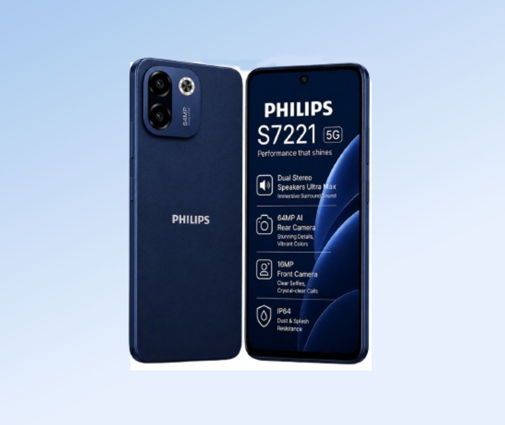 Philips S7221 Smartphone Back View